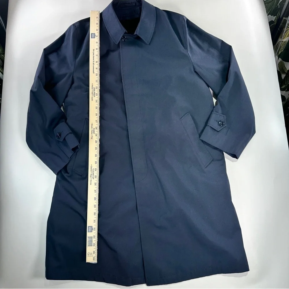 Casualcraft lined overcoat removable liner navy men 40R